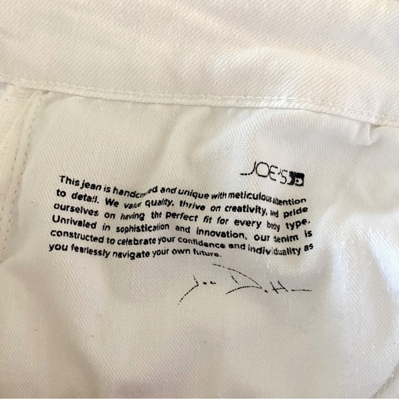 Joe’s The Scout white destroyed button fly jeans. Size 27 - Picture 9 of 11